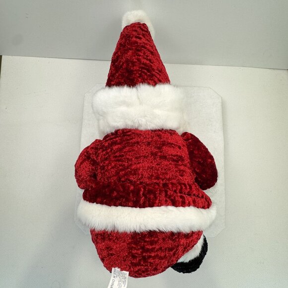 Vtg Main Joy Santa Claus Plush Stuffed Toy Red White Outfit Hat Pom 22" Soft - Picture 10 of 15